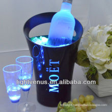 abs ice bucket with flashing led light